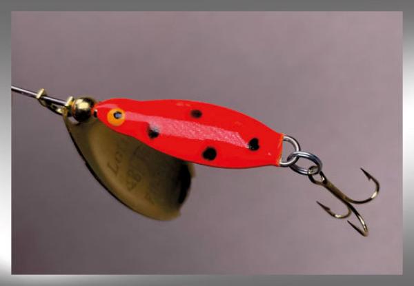Bete LOTTO Spinner 6 Gramm, Länge: 25 mm, Farbe: 024, Red Black Dot